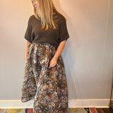 Garden Whispers Pleated Midi Skirt