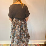 Garden Whispers Pleated Midi Skirt