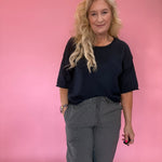 Gingham Print Pants