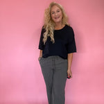 Gingham Print Pants