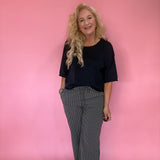 Gingham Print Pants