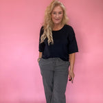 Gingham Print Pants