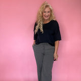 Gingham Print Pants