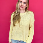Golden Hour Mock Neck Open-Knit Sweater - Shabby 2 Chic Boutiques