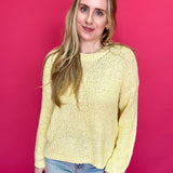 Golden Hour Mock Neck Open-Knit Sweater - Shabby 2 Chic Boutiques