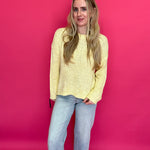 Golden Hour Mock Neck Open-Knit Sweater - Shabby 2 Chic Boutiques