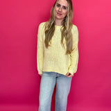 Golden Hour Mock Neck Open-Knit Sweater - Shabby 2 Chic Boutiques