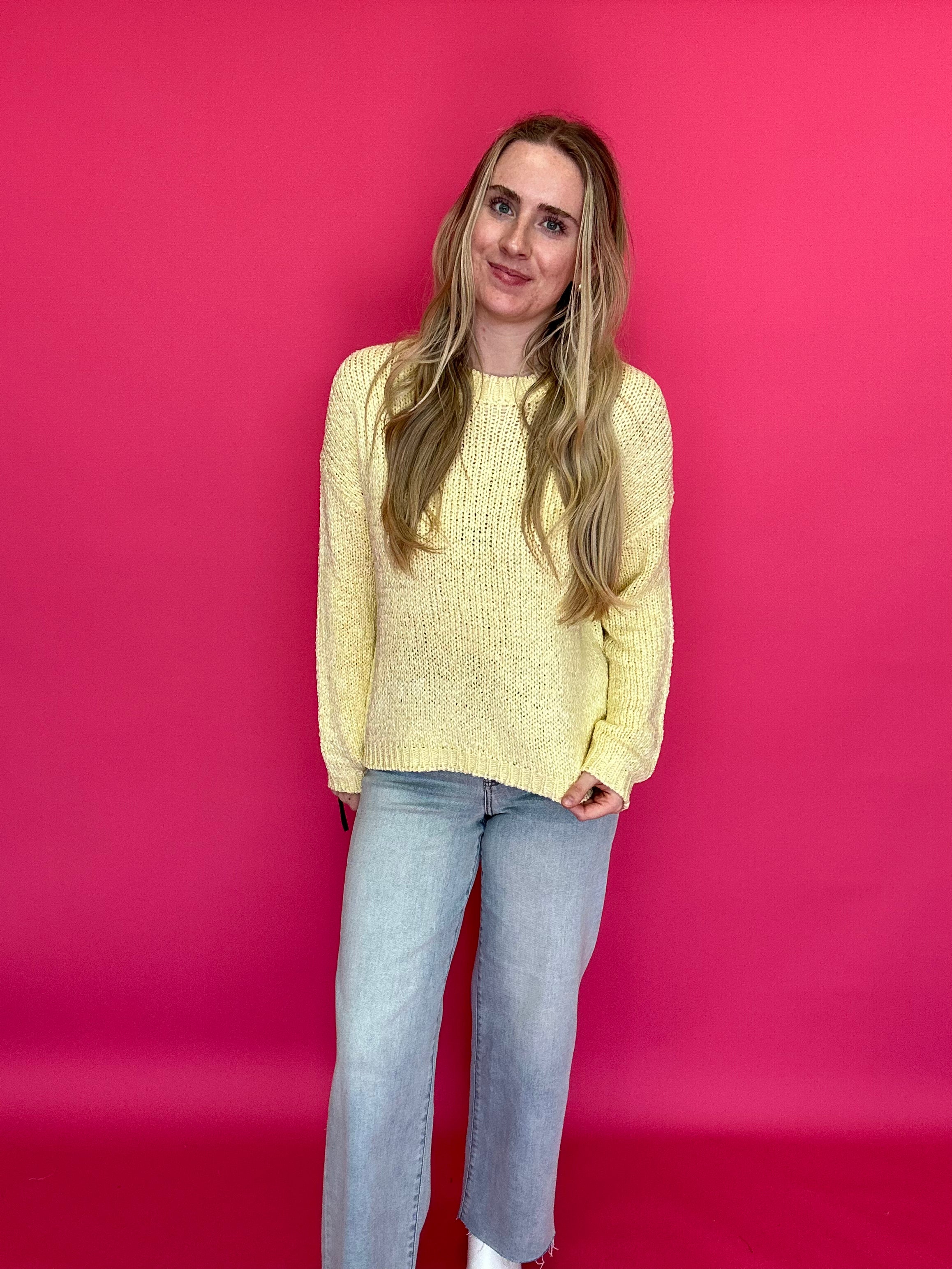 Golden Hour Mock Neck Open-Knit Sweater - Shabby 2 Chic Boutiques