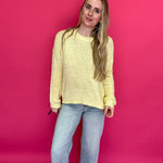 Golden Hour Mock Neck Open-Knit Sweater - Shabby 2 Chic Boutiques