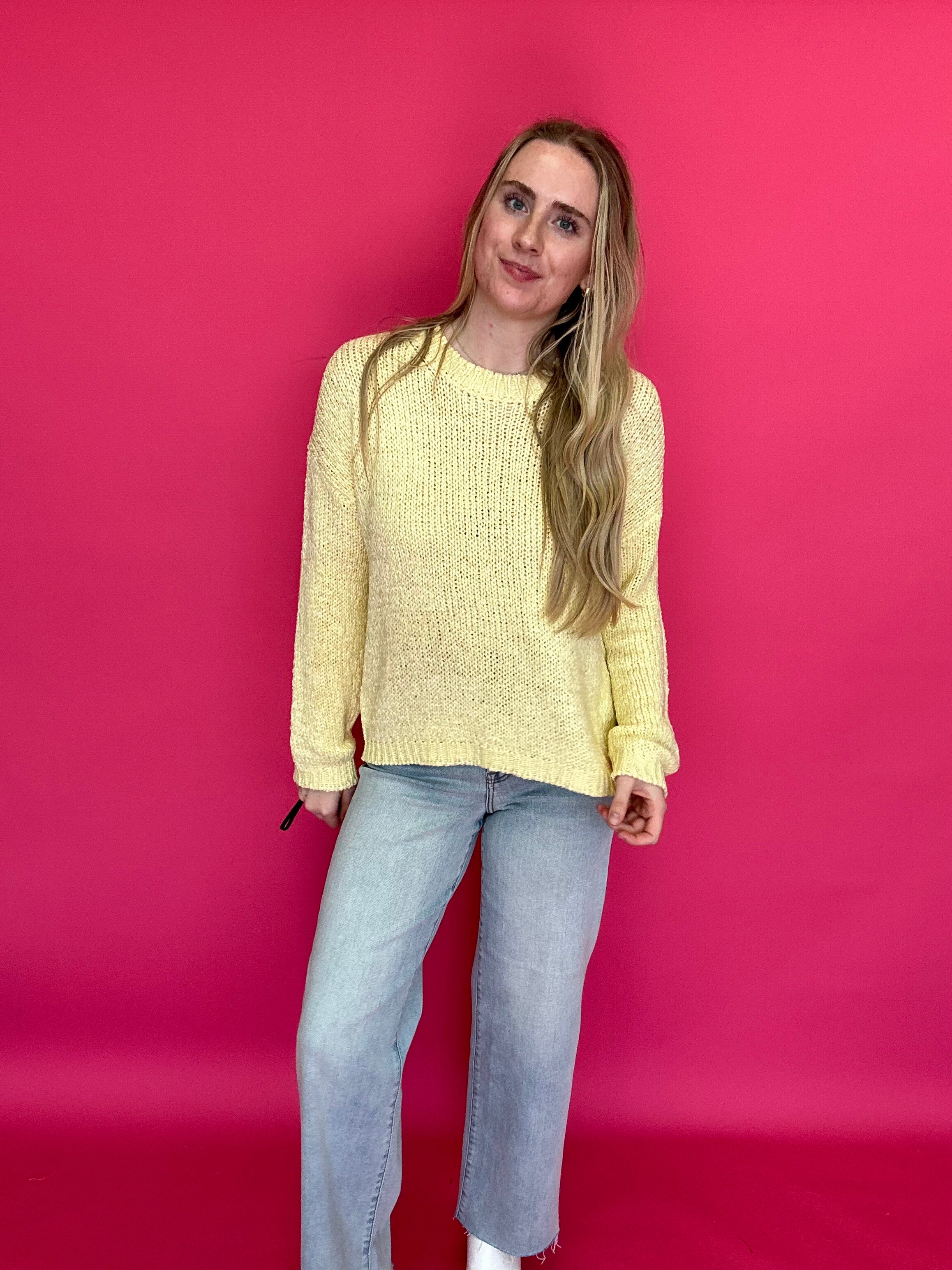 Golden Hour Mock Neck Open-Knit Sweater - Shabby 2 Chic Boutiques