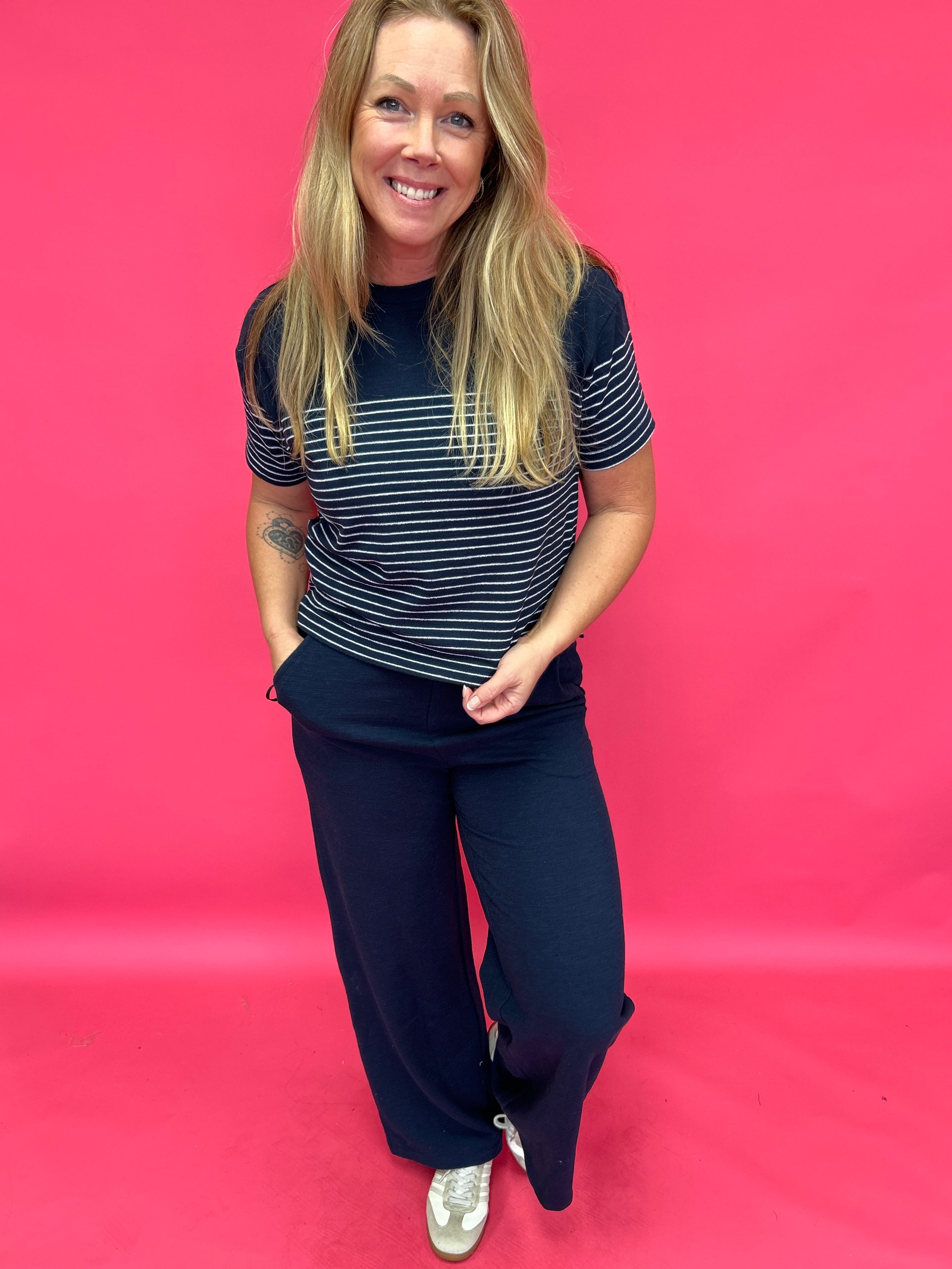 Harbor Striped Shirt in Eclipse (ZSupply) - Shabby 2 Chic Boutiques