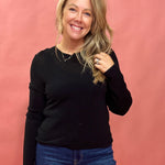 Heart of Hearts Sweater in Black