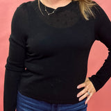 Heart of Hearts Sweater in Black