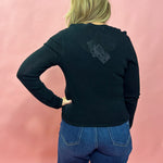 Heart of Hearts Sweater in Black