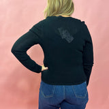 Heart of Hearts Sweater in Black