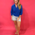 Helena Shirt in Cobalt Blue (ZSupply) - Shabby 2 Chic Boutiques