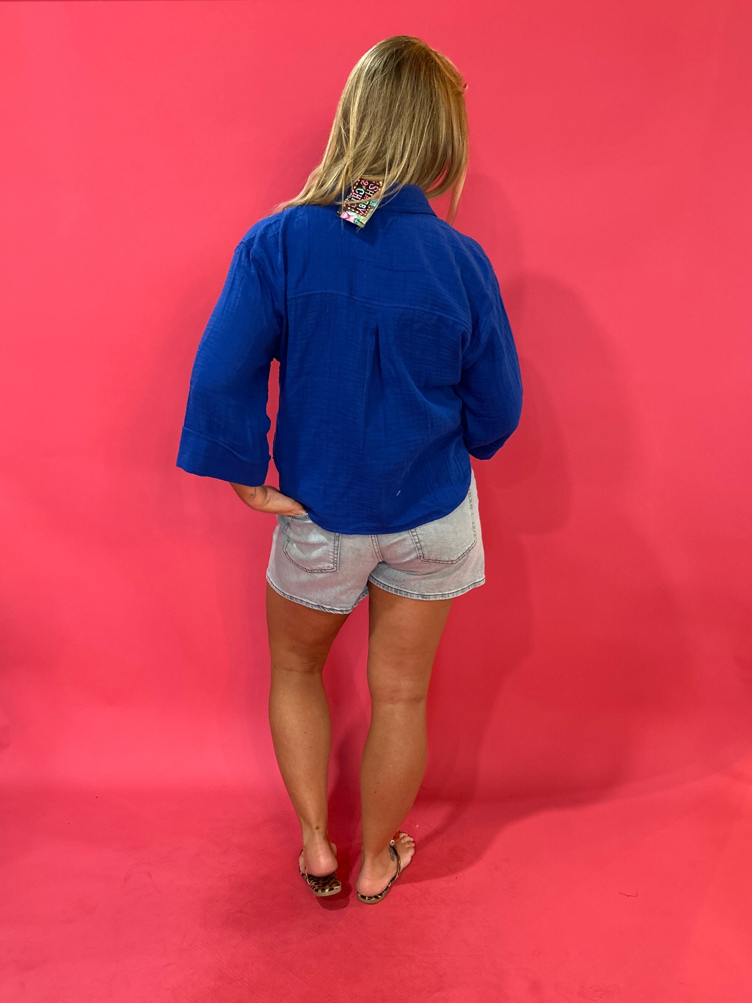 Helena Shirt in Cobalt Blue (ZSupply) - Shabby 2 Chic Boutiques