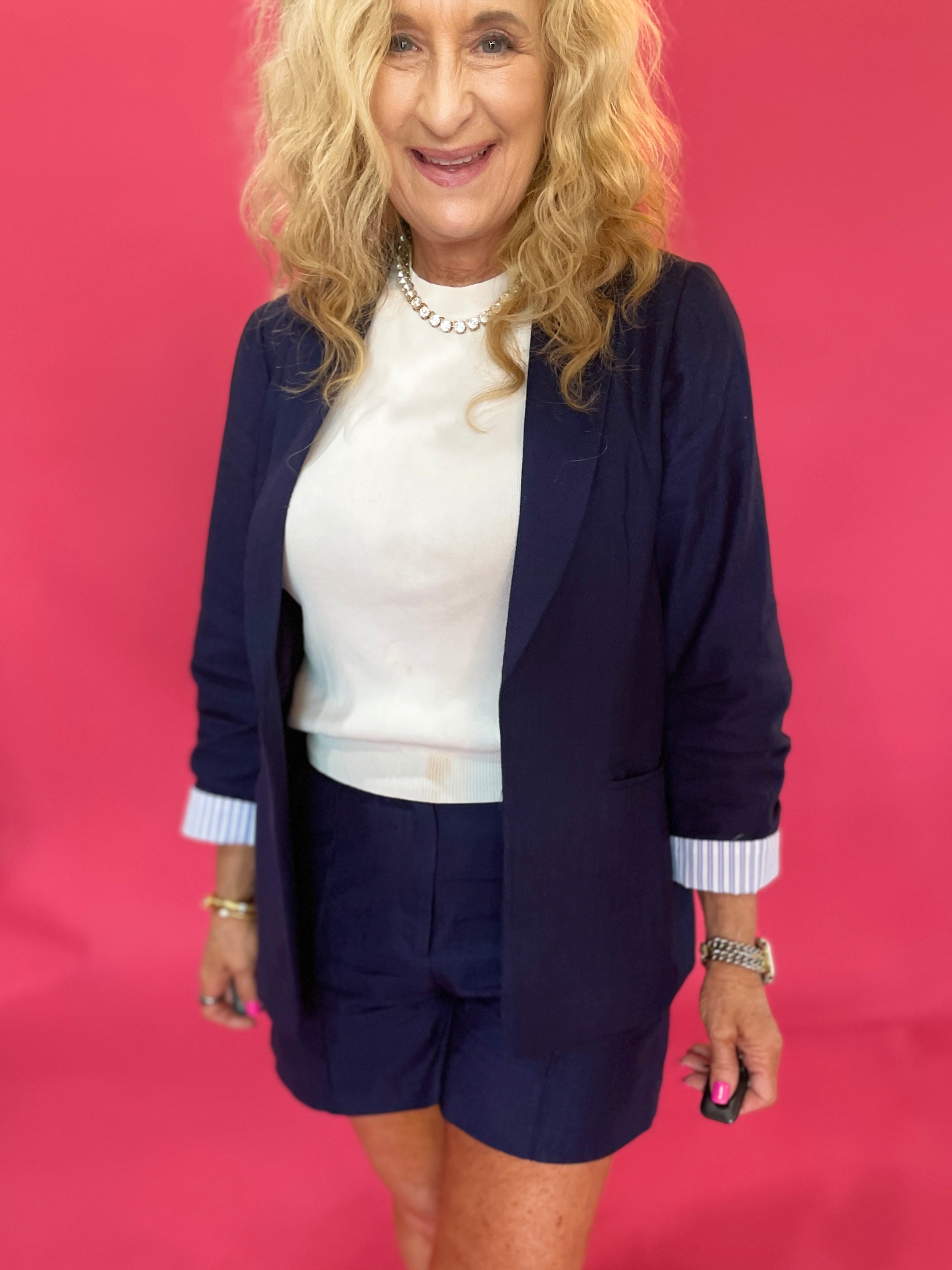 Hello Sunshine Short Sleeve Blazer - Shabby 2 Chic Boutiques