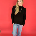 Hera Ribbed Sweater in Black