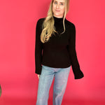 Hera Ribbed Sweater in Black