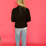 Hera Ribbed Sweater in Black