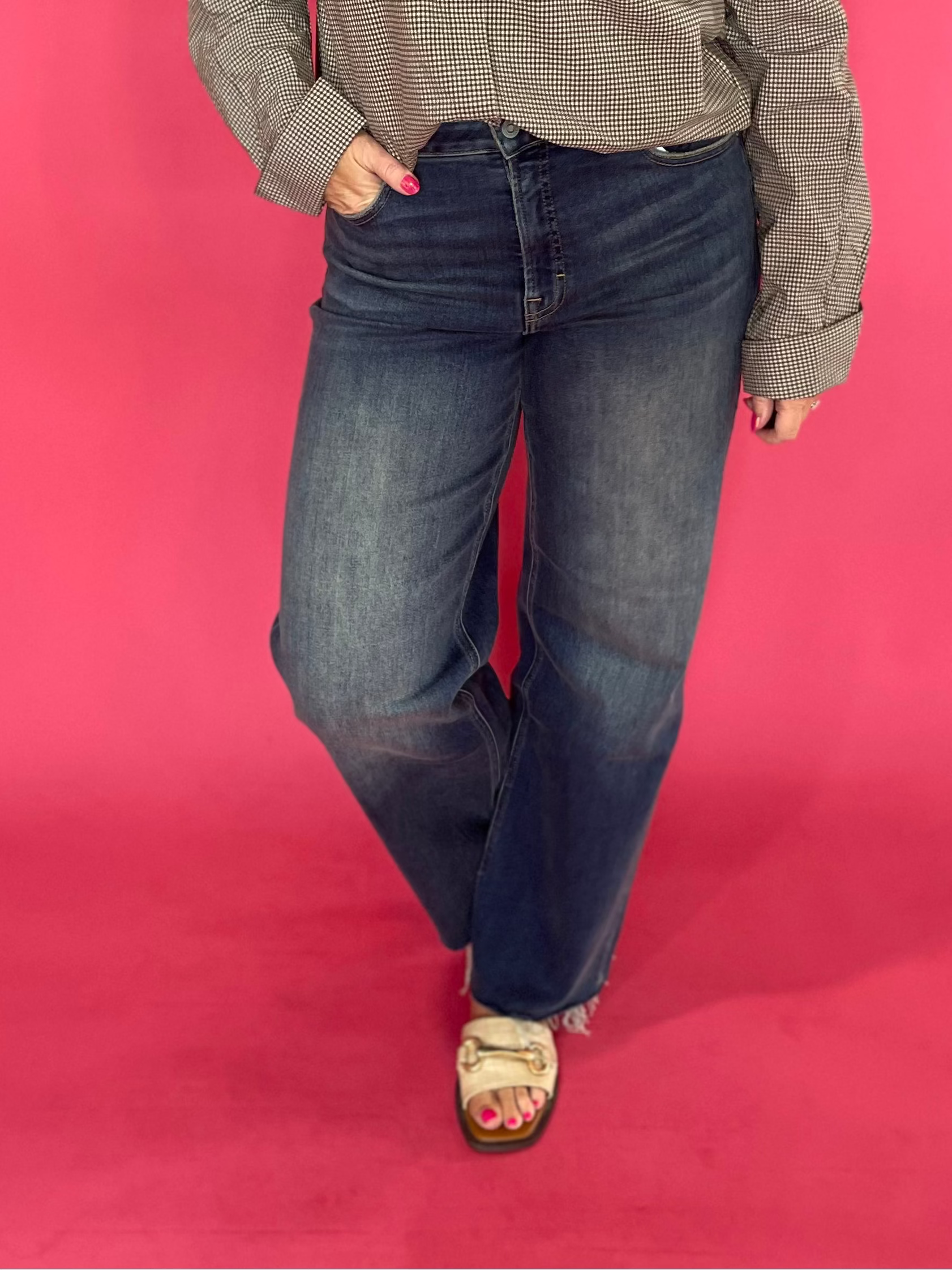 Hidden Logan Dad Jeans – Dark Vintage Wash