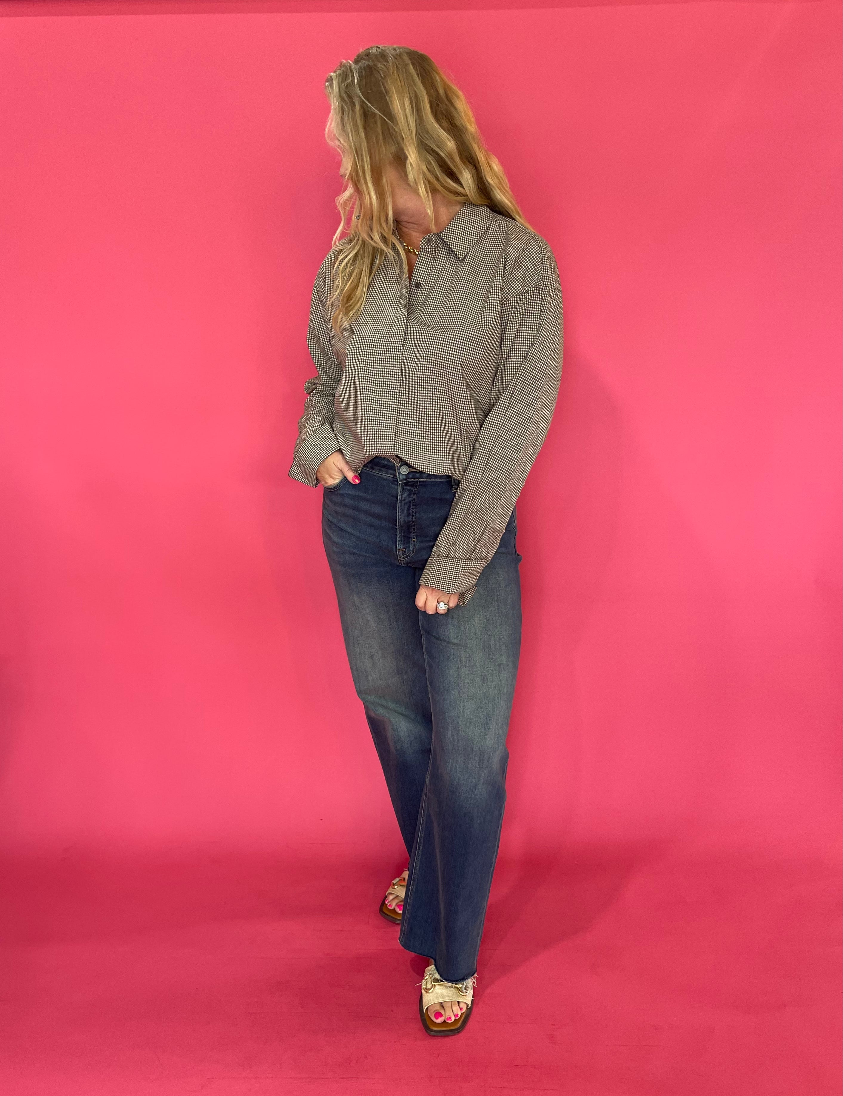 Hidden Logan Dad Jeans – Dark Vintage Wash