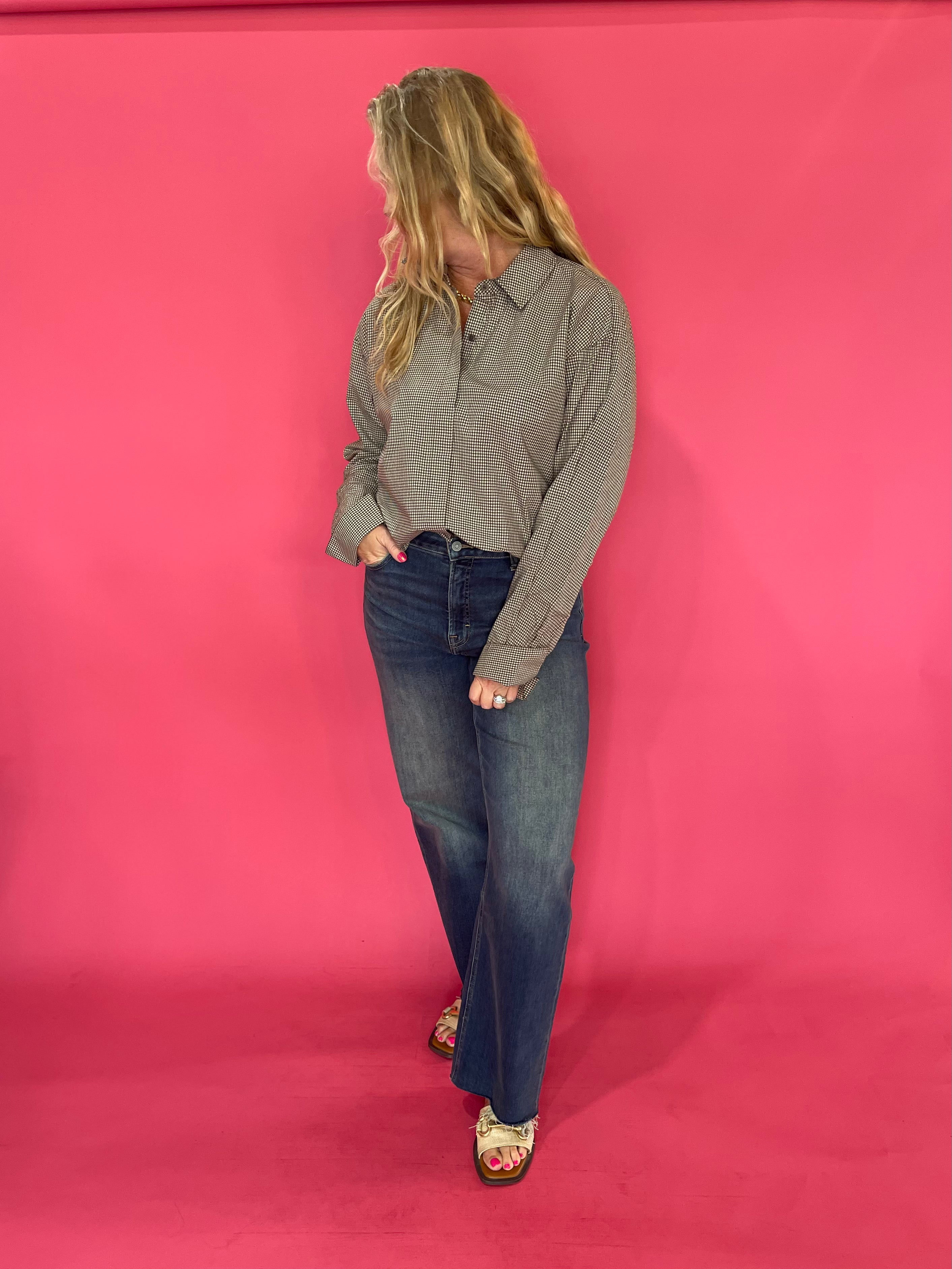 Hidden Logan Dad Jeans – Dark Vintage Wash