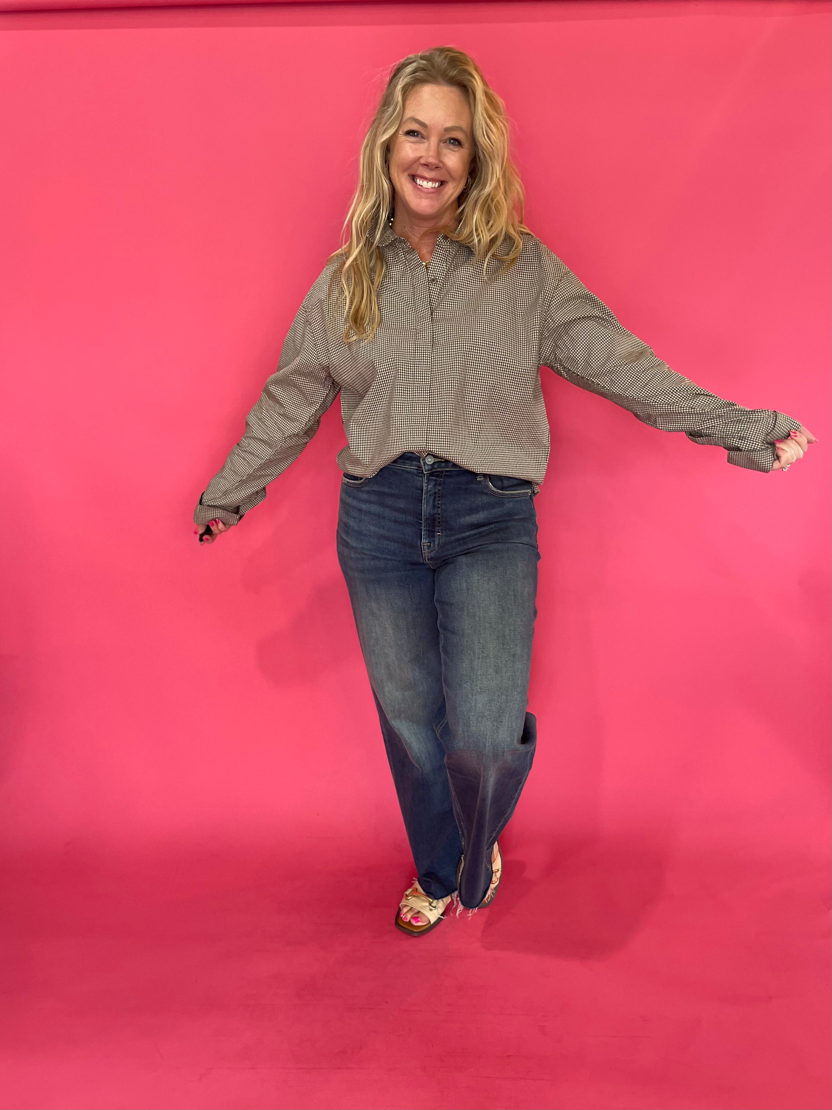 Hidden Logan Dad Jeans – Dark Vintage Wash