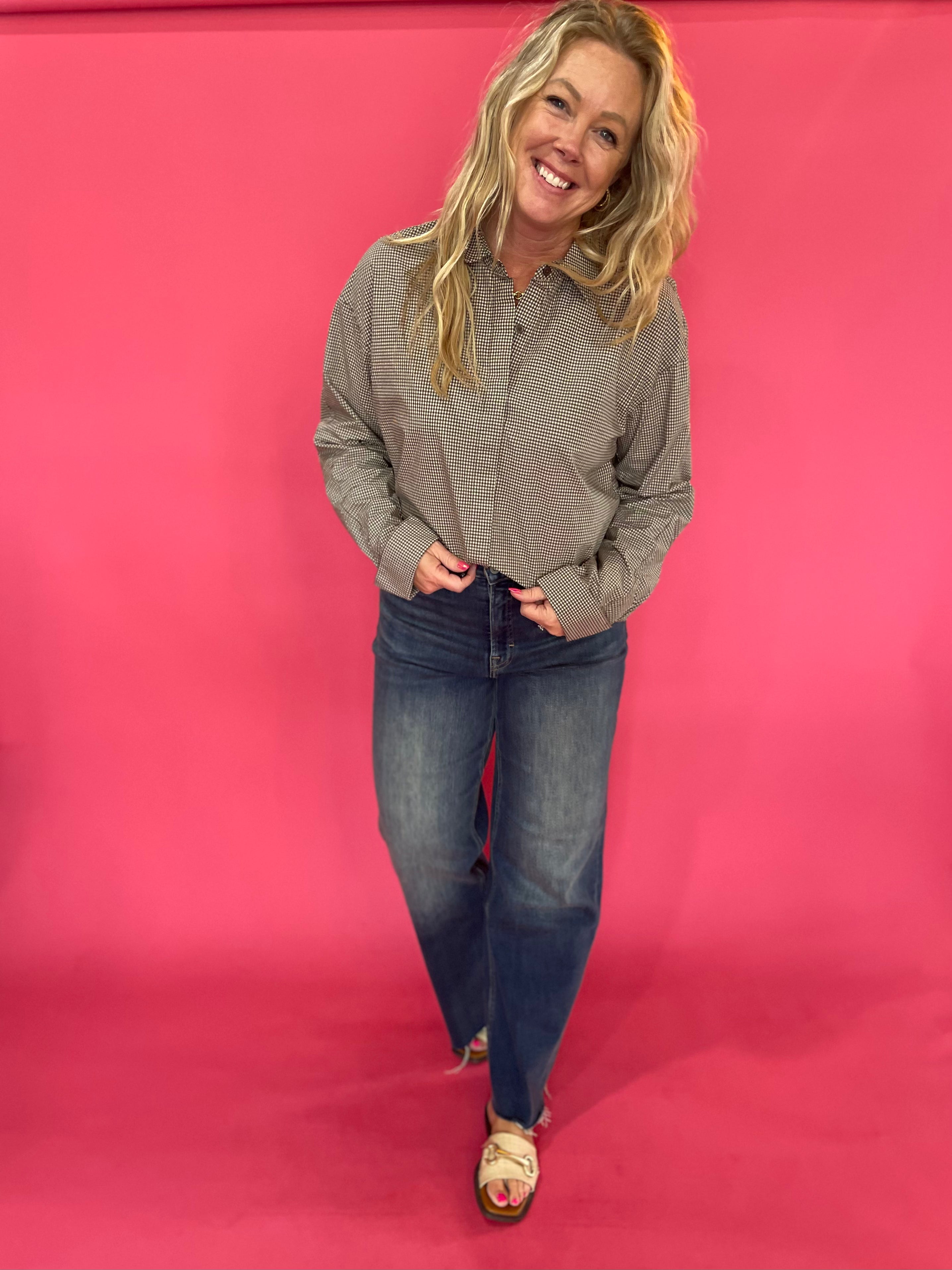 Hidden Logan Dad Jeans – Dark Vintage Wash