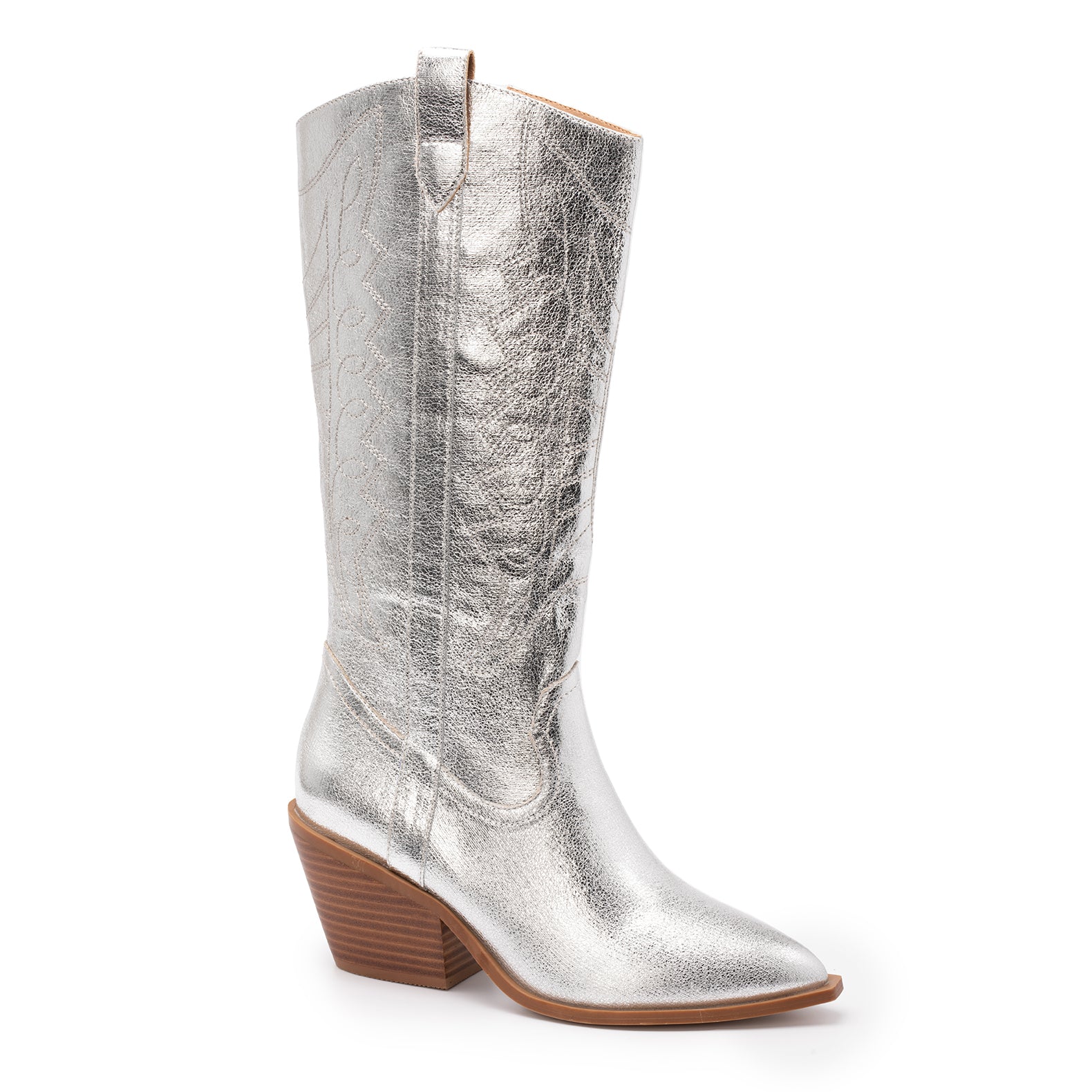 Howdy Metallic Cowboy in Silver