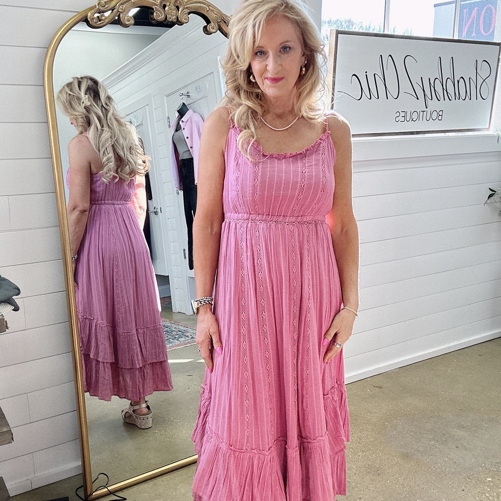 Rose Maxi Dress in Dusty Orchid