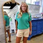 Andrea Trouser Shorts in Taupe