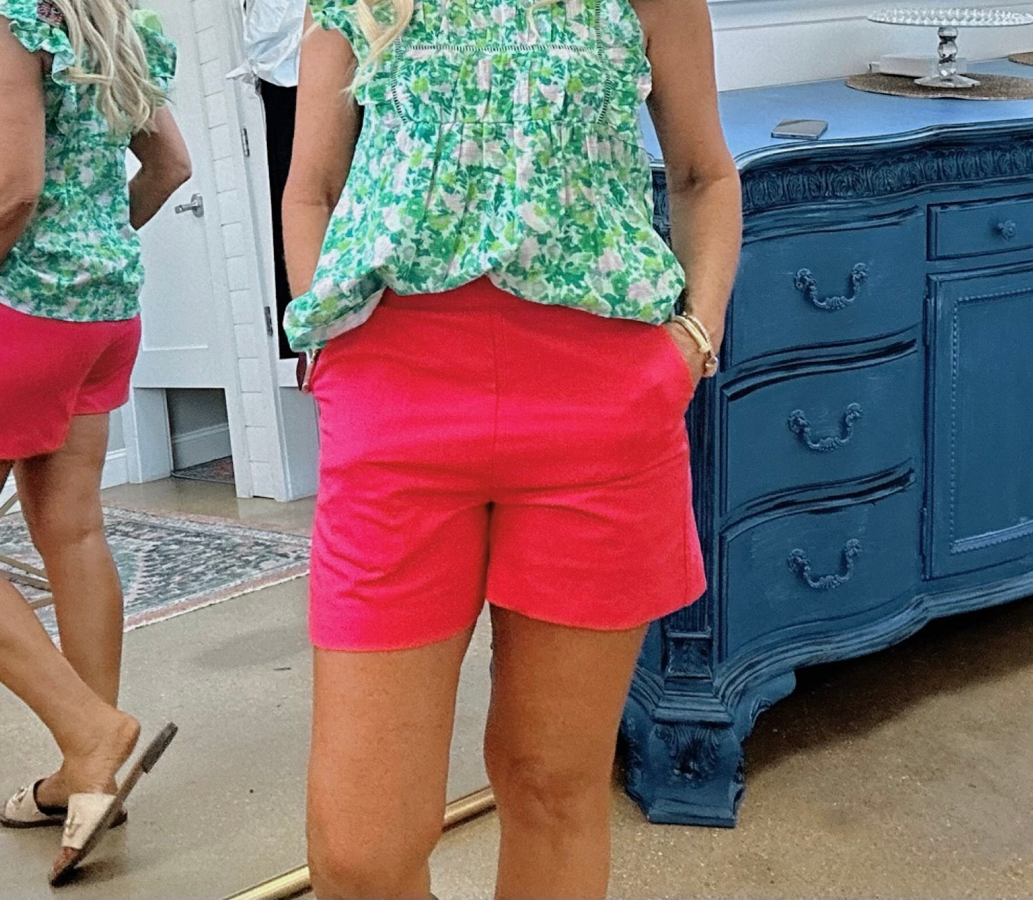 Andrea Trouser Shorts in Pink