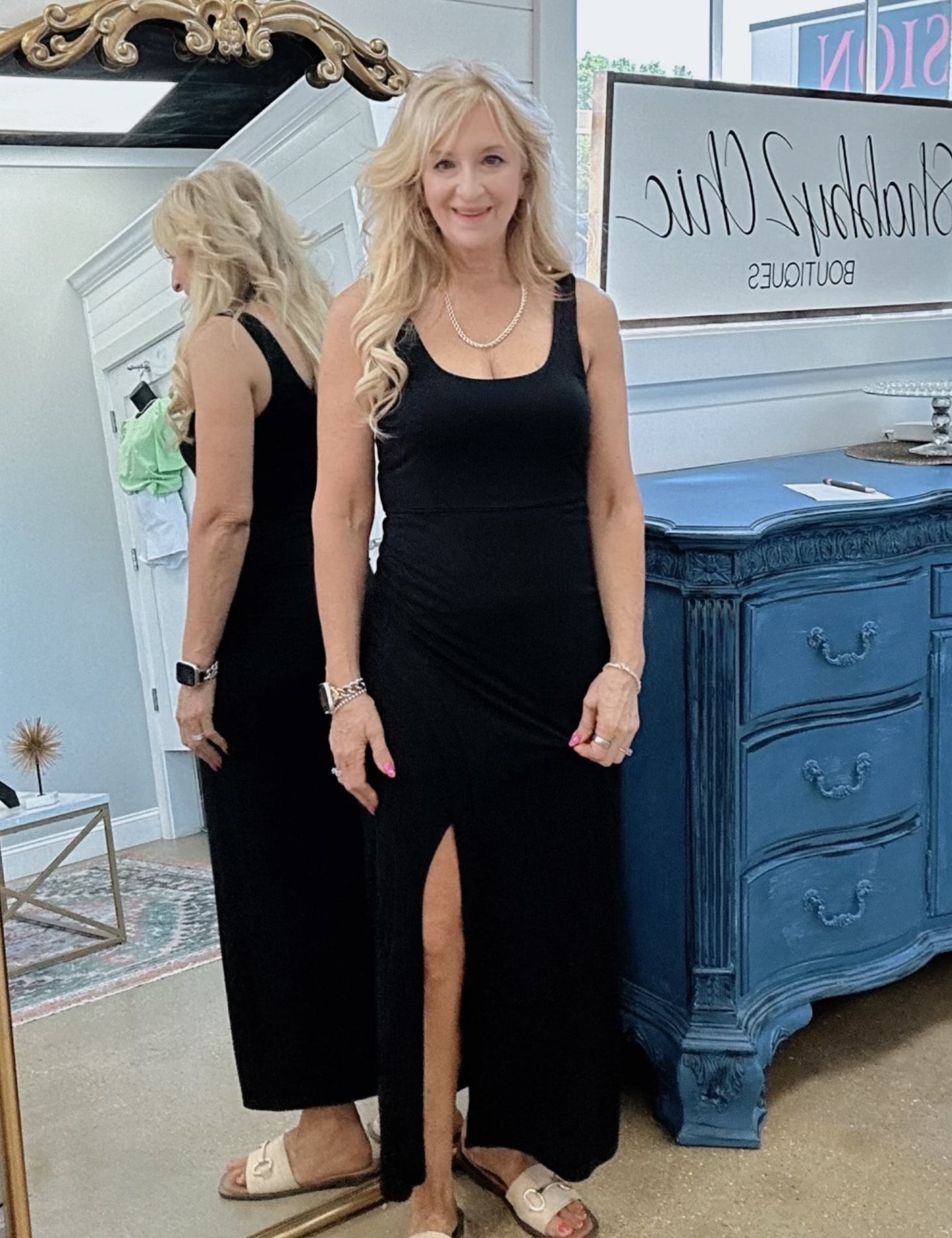 Melbourne Midi Dress in Black