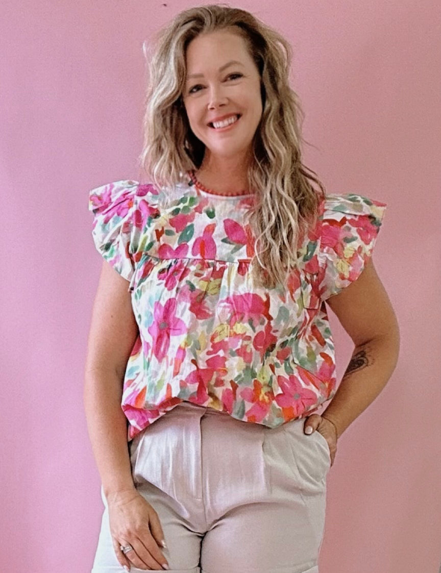 Summer is Here Floral Top