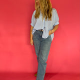 The Do-It-All Oversized Button Down in Blue