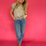 The “Cloud Nine” Scuba Top in Beige