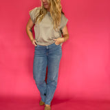 The “Cloud Nine” Scuba Top in Beige