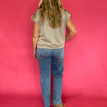 The “Cloud Nine” Scuba Top in Beige