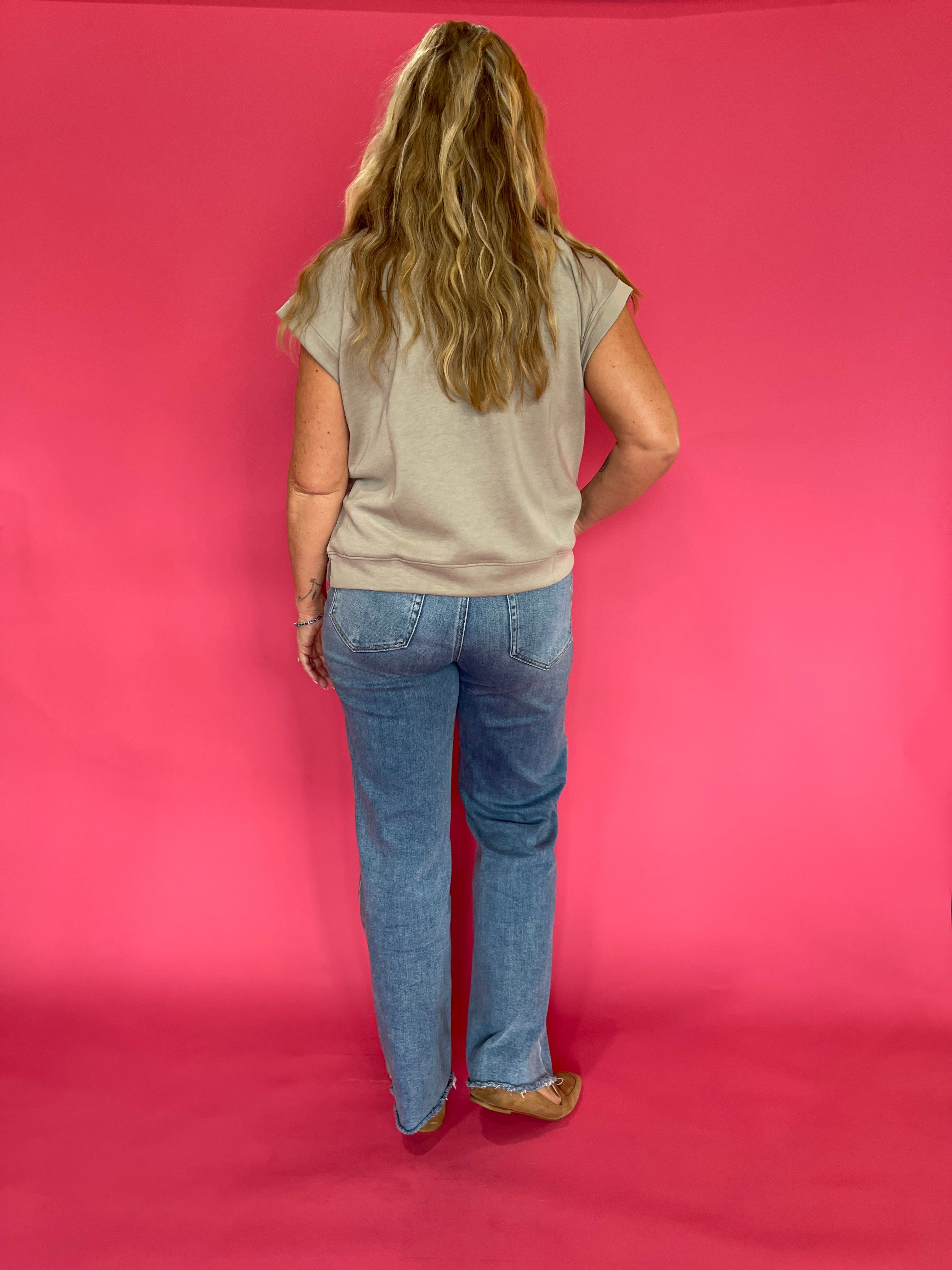 The “Cloud Nine” Scuba Top in Beige
