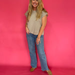 The “Cloud Nine” Scuba Top in Beige
