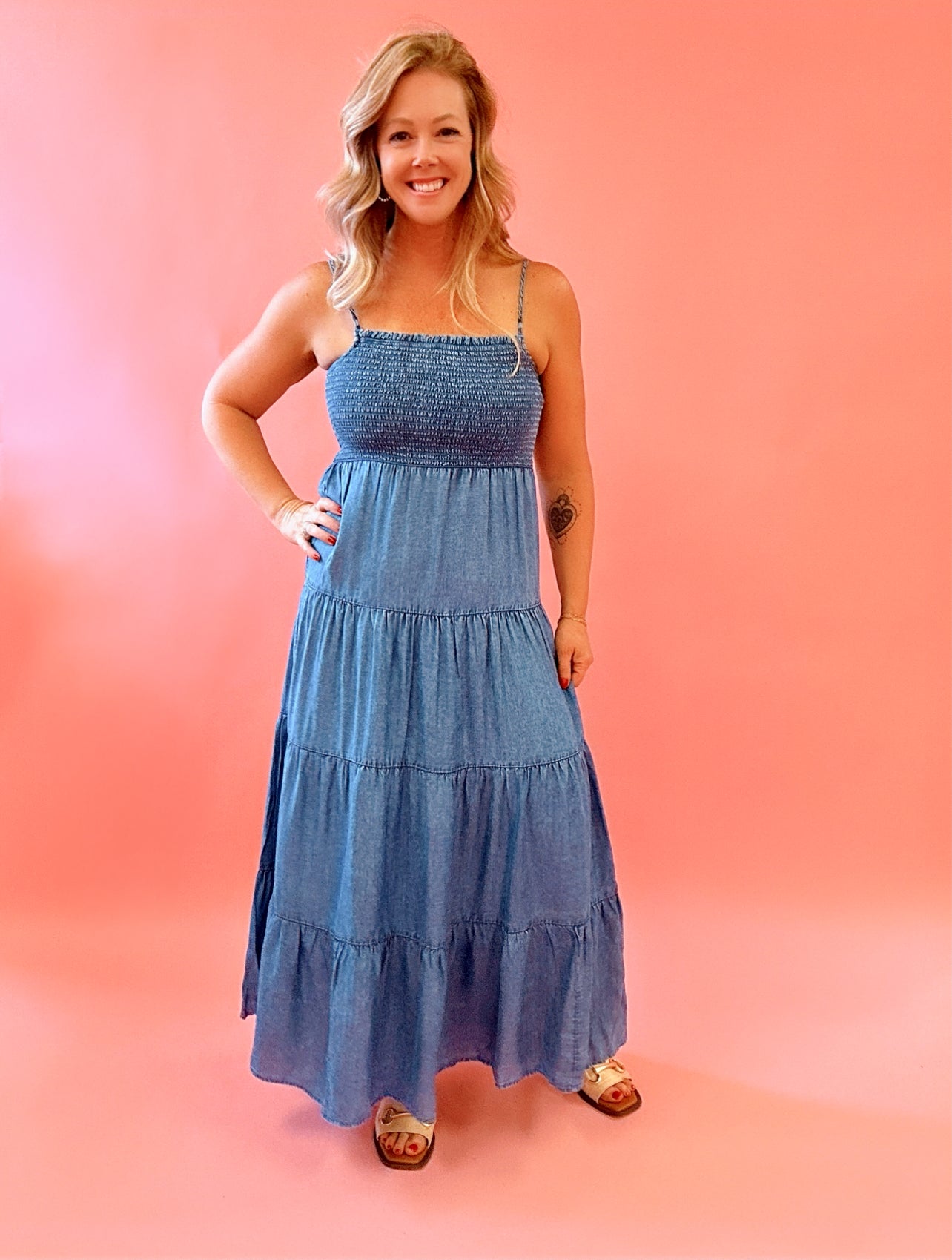 Balls Chambray Maxi Dress