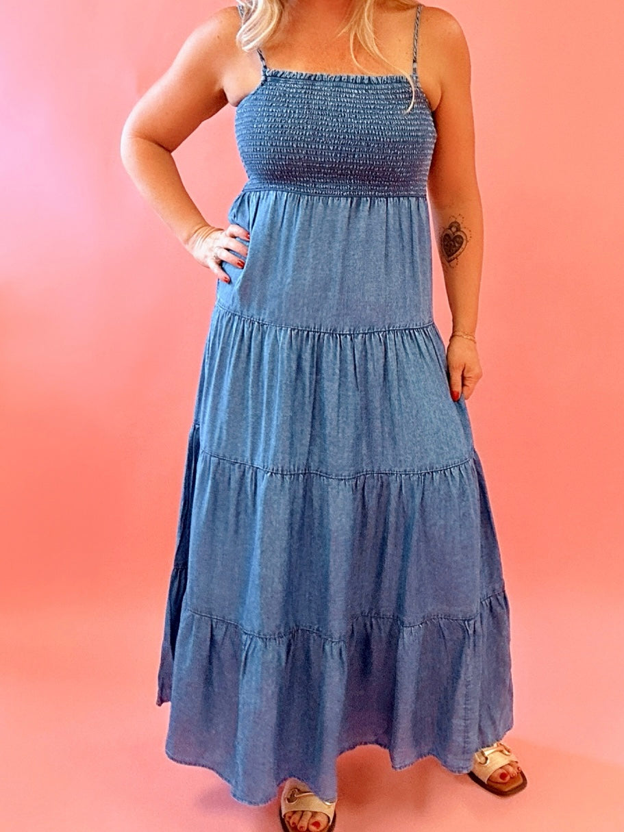 Balls Chambray Maxi Dress