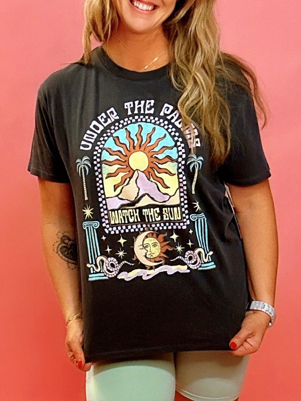 Under The Palms Boyfriend Graphic Tee