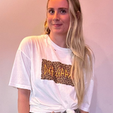 Def Leppard Leopard Print Oversized Graphic Tee