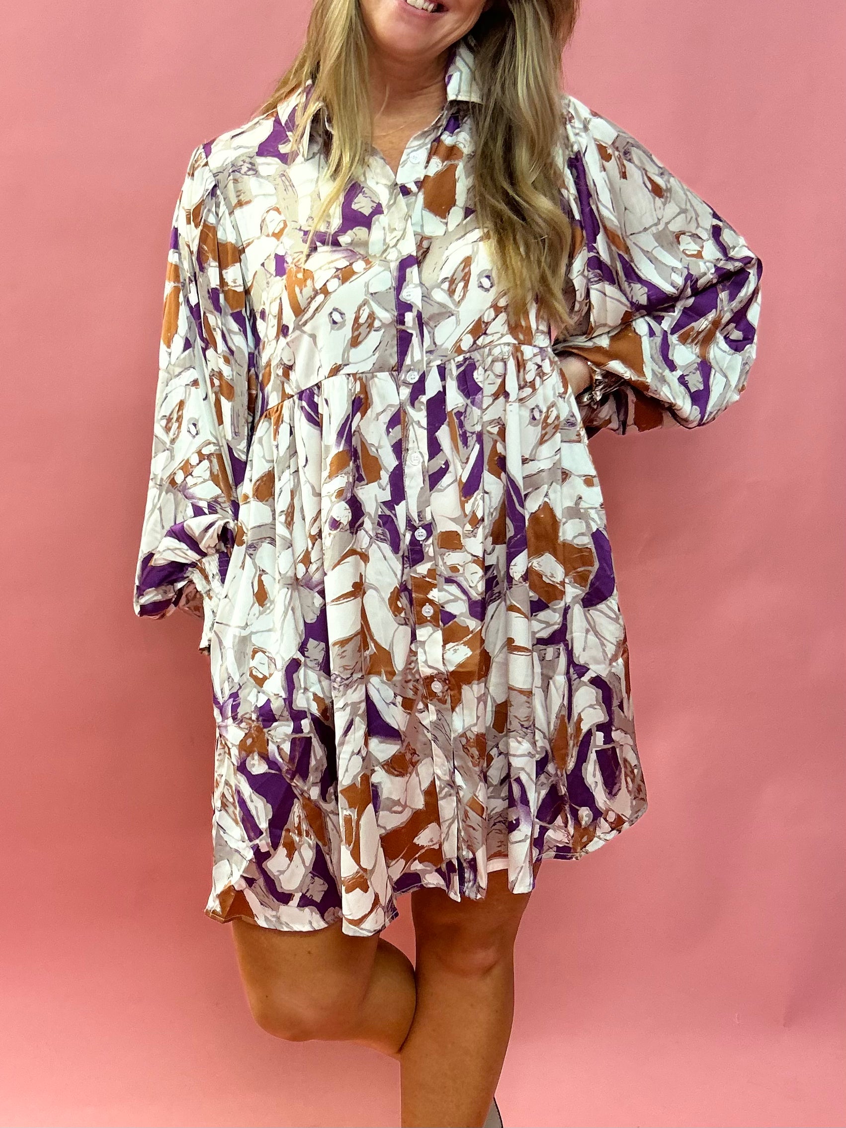 Abigail Abstract Mini Dress