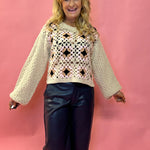 Geometric Harmony Knit Sweater