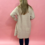 Fraser Long Sweater Coat in Taupe