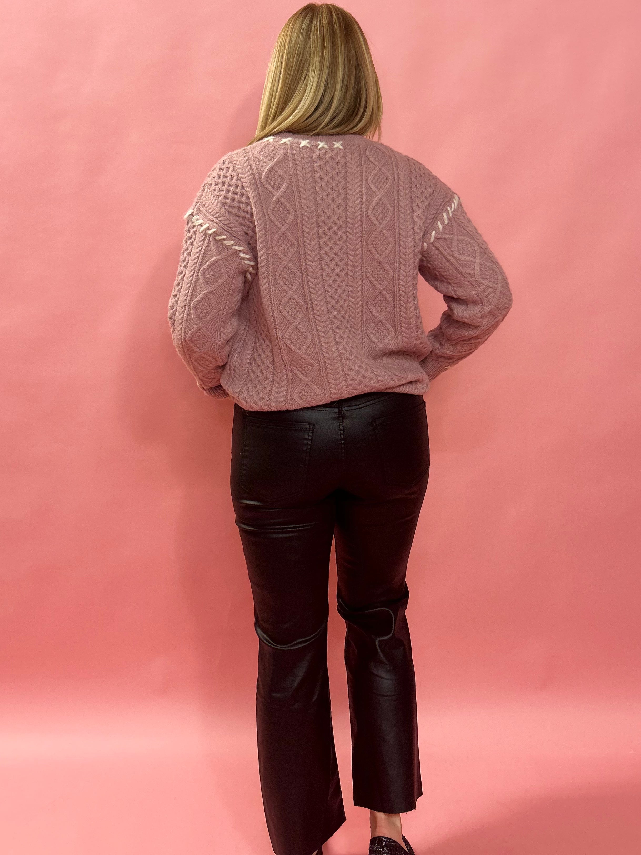 In Love Sweater in Pale Pink